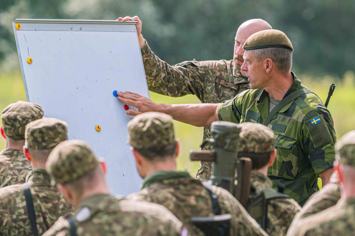 Svenska hemvärnssoldater deltog i Lettlands största försvarsövning