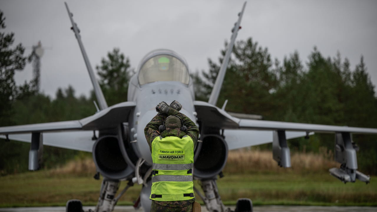 Protective Fence 2025. Finnish F-18 Hornets at Luleå-Kallax Air Base