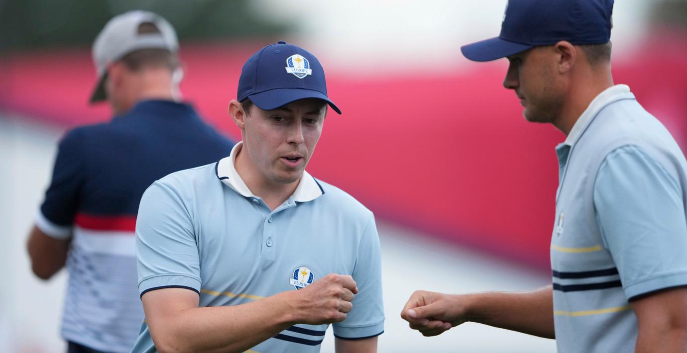 Europa tar ledningen i Ryder Cup efter stark start av Åberg