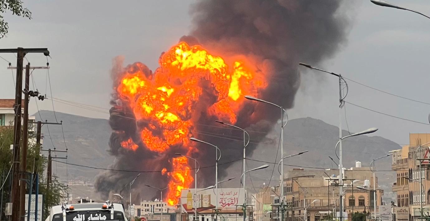 Israeliska anfall mot huthirebeller i Jemen