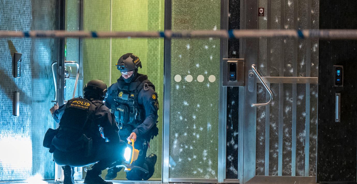 Explosion vid port i Malmö