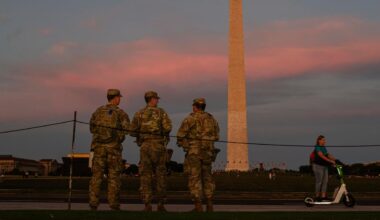 Washington stämmer Trump för ”militär ockupation”