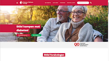 skärmdump av hemsidan diabeteswellness.se.