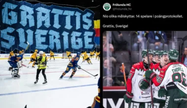 Frölundas passning efter krossen: "Grattis, Sverige!