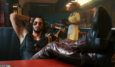 Keanu Reeves som Johnny Silverhand i "Cyberpunk 2077".