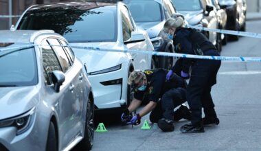 Skjutning mot skivbolag i Stockholm