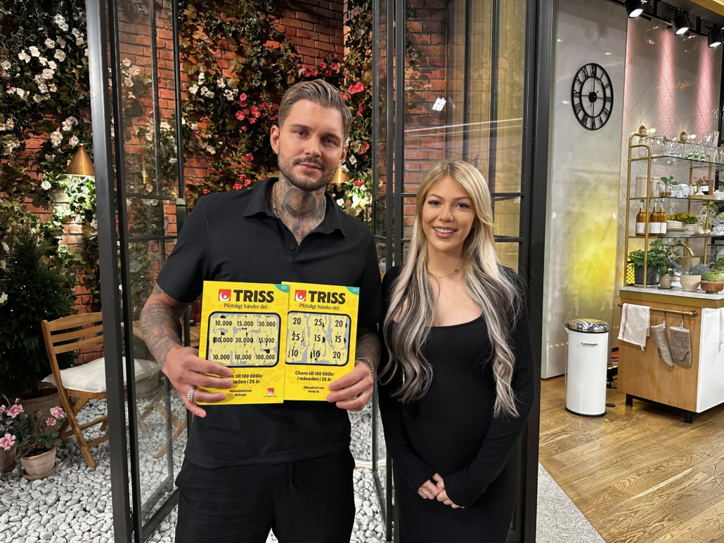 Johannes från Hägersten skrapade fram miljonvinst på Triss i tv