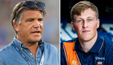 Bildmontage: Bosse Andersson, sportchef i Djurgårdens IF, och Emil Bergström.