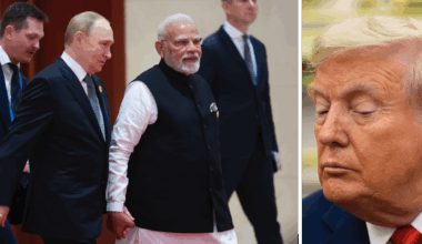 Putin och Modi hand i hand: ”Vänskap och tillit”