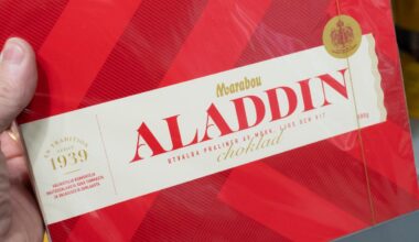 Höstnougat och romrussin tas bort från Aladdinasken