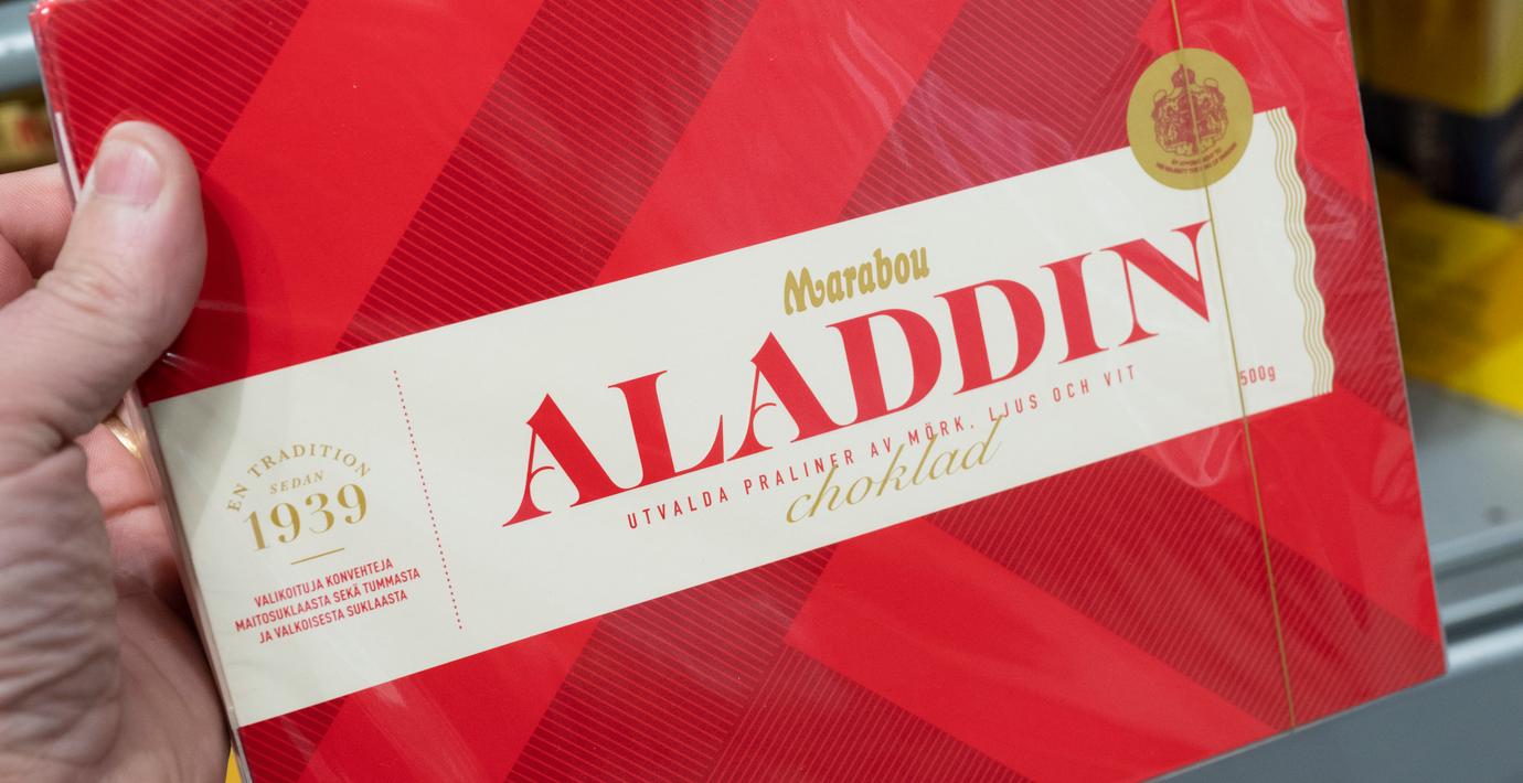 Höstnougat och romrussin tas bort från Aladdinasken