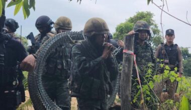 Strider på gränsen mellan Thailand och Kambodja