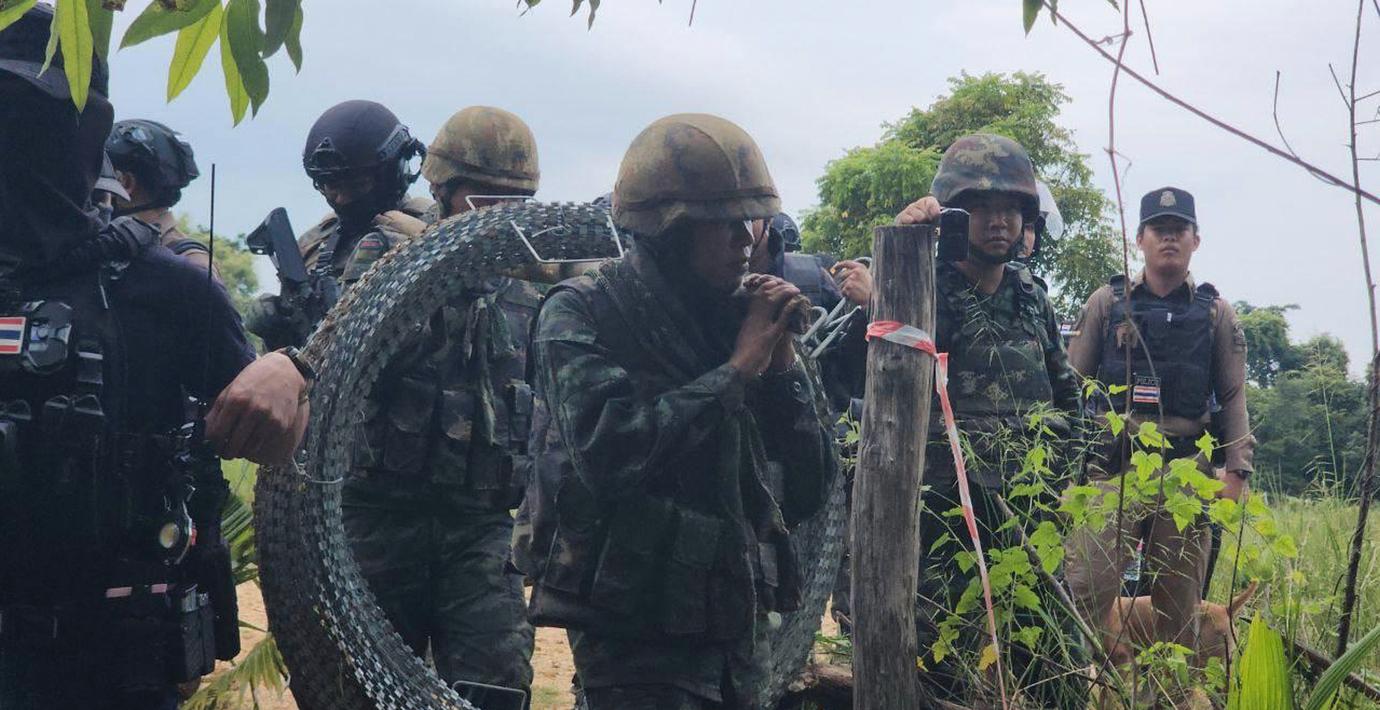 Strider på gränsen mellan Thailand och Kambodja