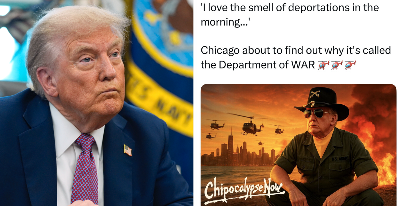 Trump hotar Chicago med krigsdepartementet