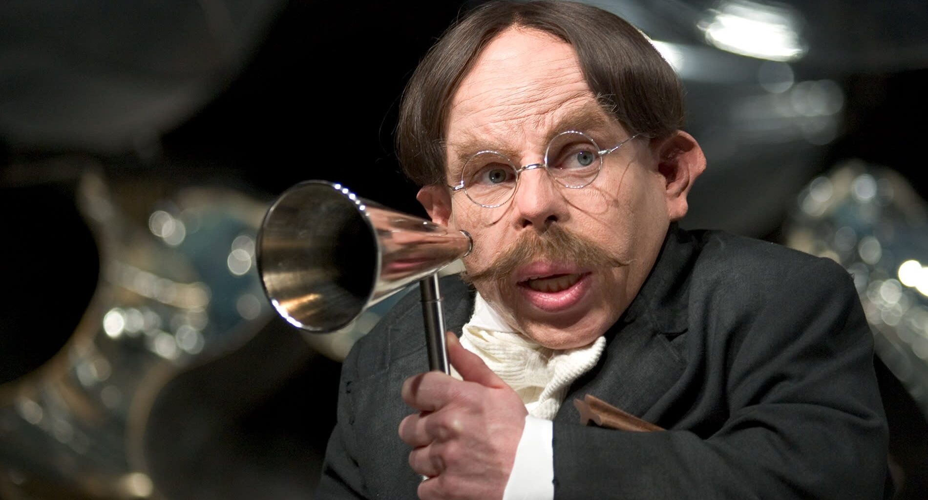 Warwick Davis som Filius Flitwick i "Harry Potter"-filmerna.