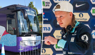 Erling Haaland träffades av baklucka – tvingades sy