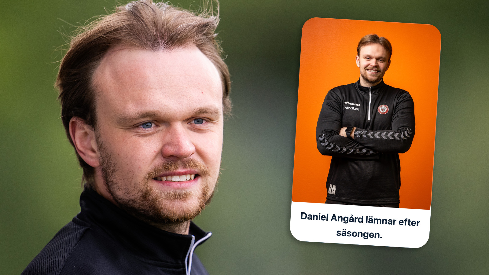Kristanstad stavade fel på Daniel Angergårds namn