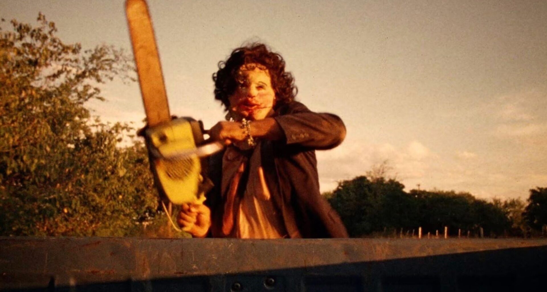 Gunnar Hansen som Leatherface i originalet från 1974.