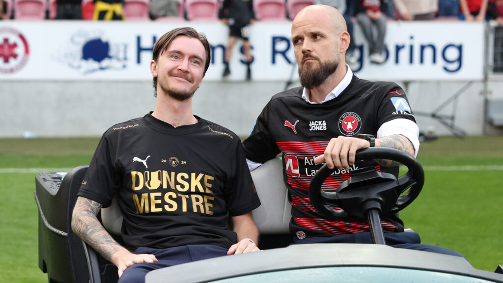 240526, Fotboll, Danska Ligan, FC Midtjylland - Silkeborg IF: Kristoffer Olsson efter match.