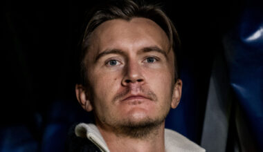 241116 Kristoffer Olsson inför Nations League-matchen mellan Sverige och Slovakien den 16 november 2024 i Stockholm.