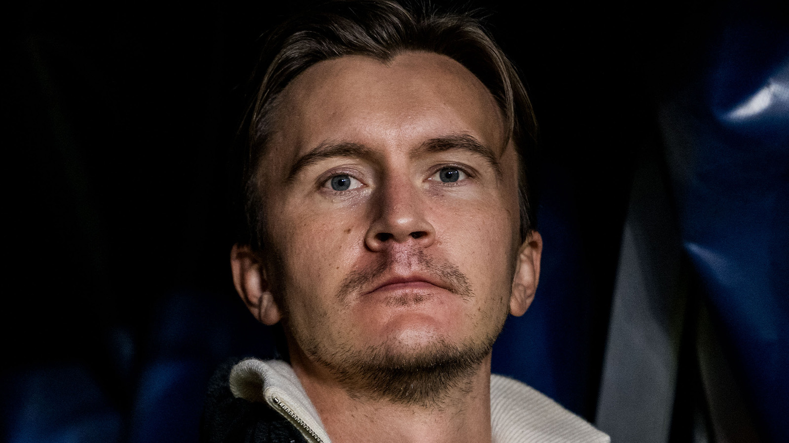 241116 Kristoffer Olsson inför Nations League-matchen mellan Sverige och Slovakien den 16 november 2024 i Stockholm.