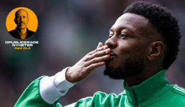250330 Hammarbys Shaquille Pinas inför fotbollsmatchen i Allsvenskan mellan Hammarby och IFK Göteborg den 30 mars 2025 i Stockholm.