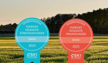 Sparbankerna bäst igen – kundfavorit för sjätte året i rad