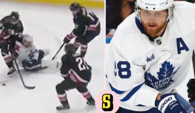 Torontos svenska stjärna William Nylander utgick skadad