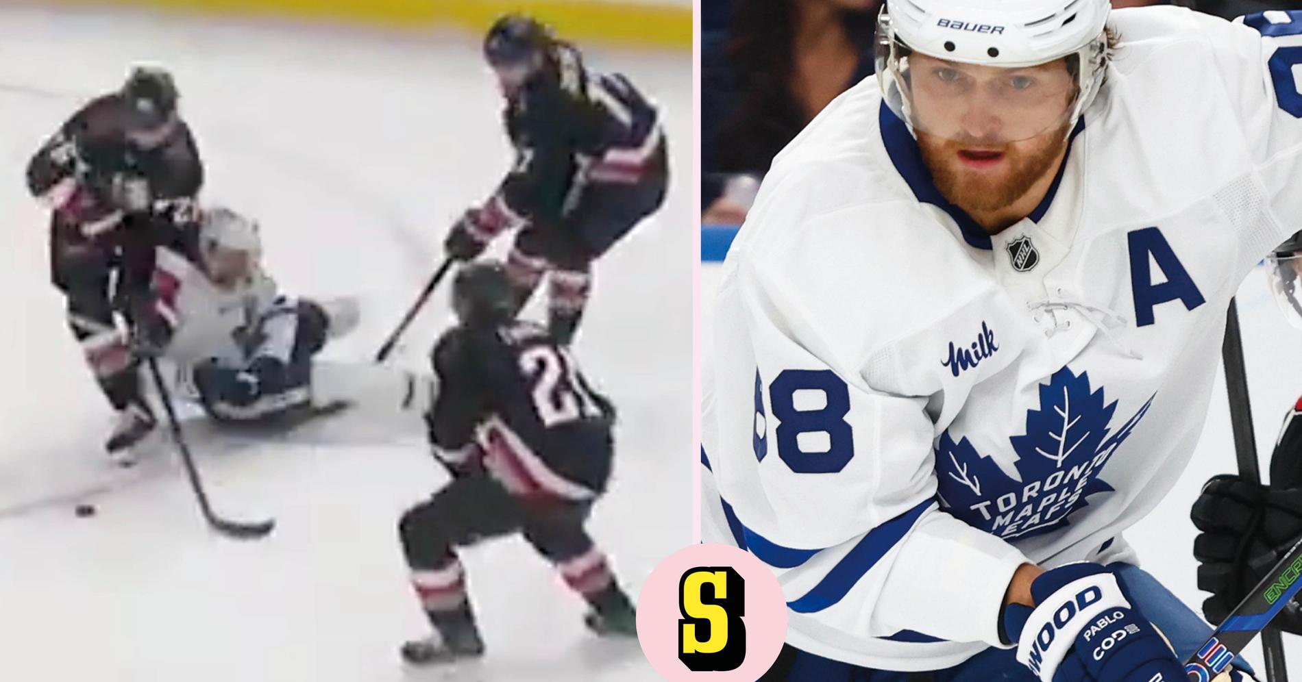 Torontos svenska stjärna William Nylander utgick skadad