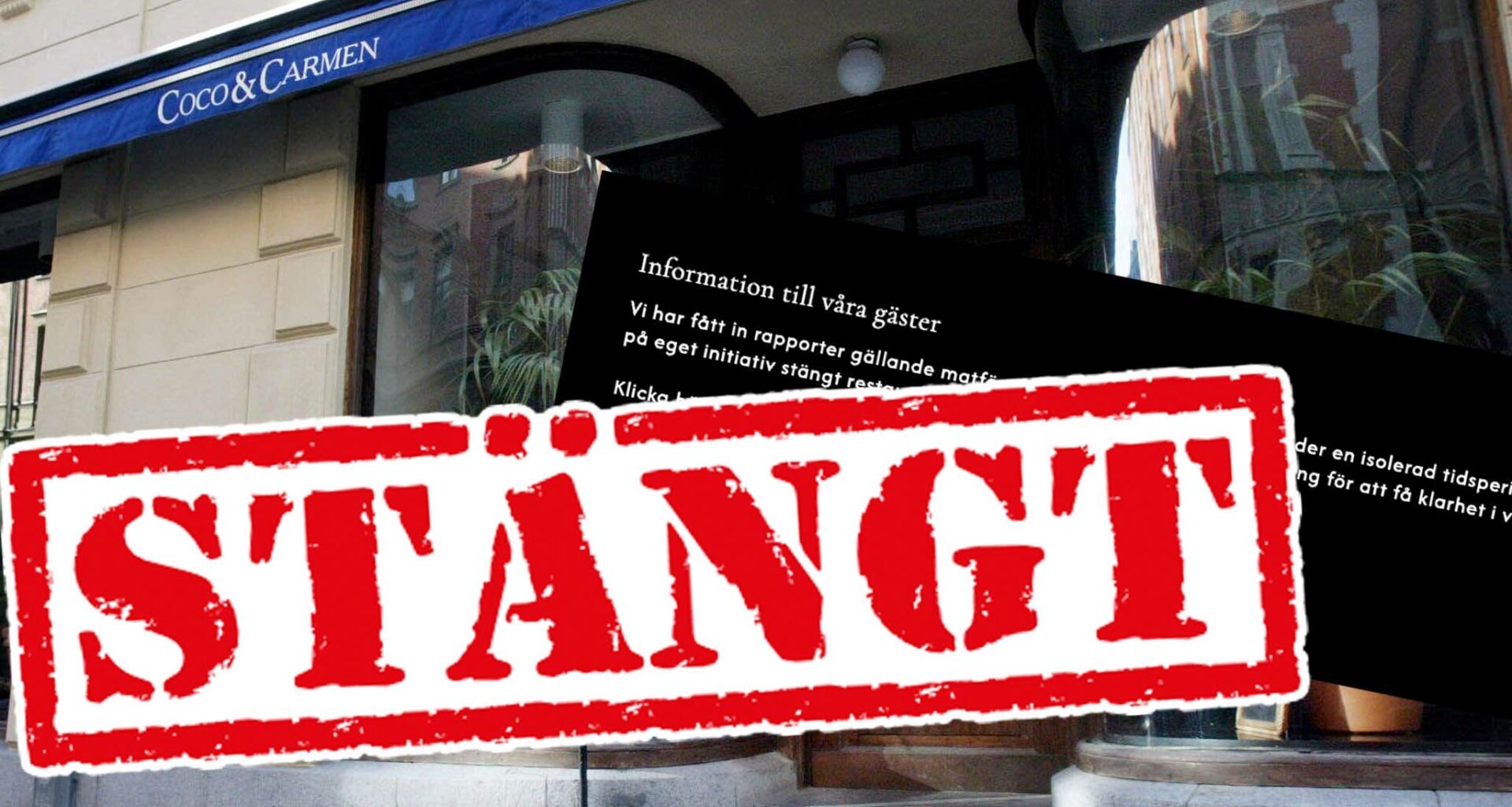 Coco & Carmen på Östermalm stängt – besökare sjuka i sepsis