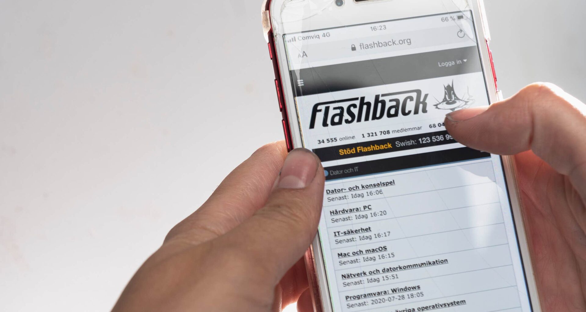 Flashbacks vd frias – åtalades efter inlägg