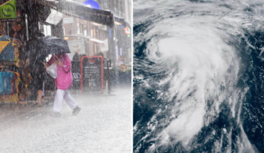 Humberto stormen närmar sig Sverige med kraftiga vindar