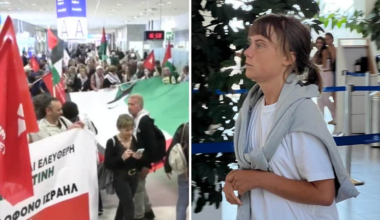 Greta Thunberg har landat i Aten