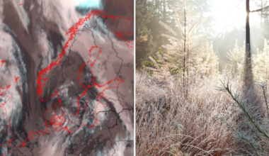 Stormen Amy följs av kyla och minusgrader i veckan