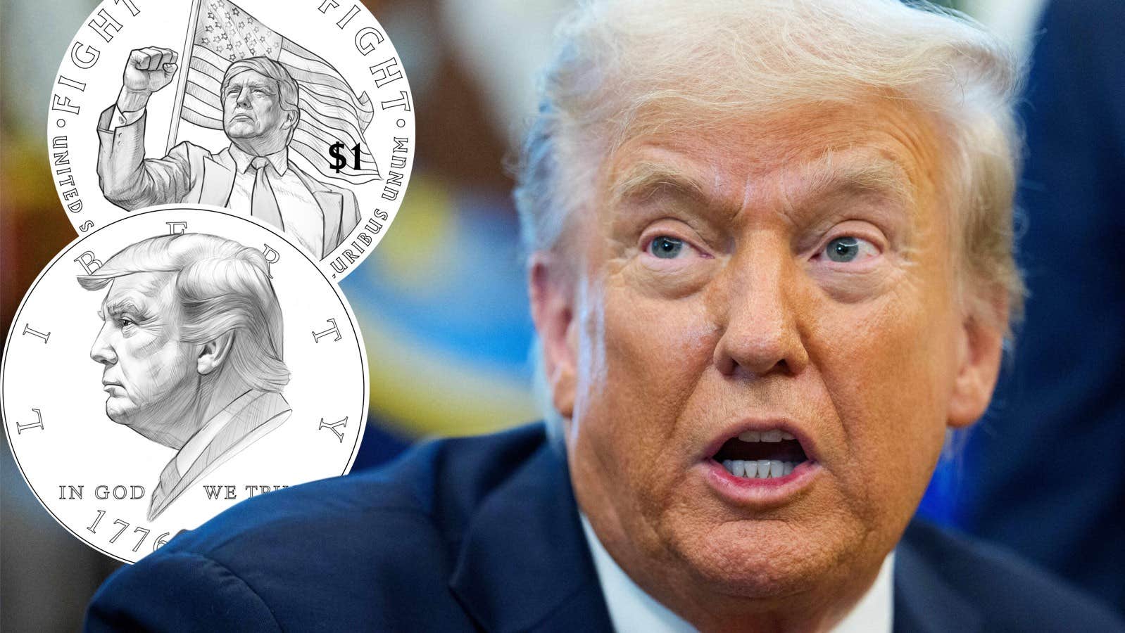 Trump utmanar lagen – vill pryda dollarmyntet