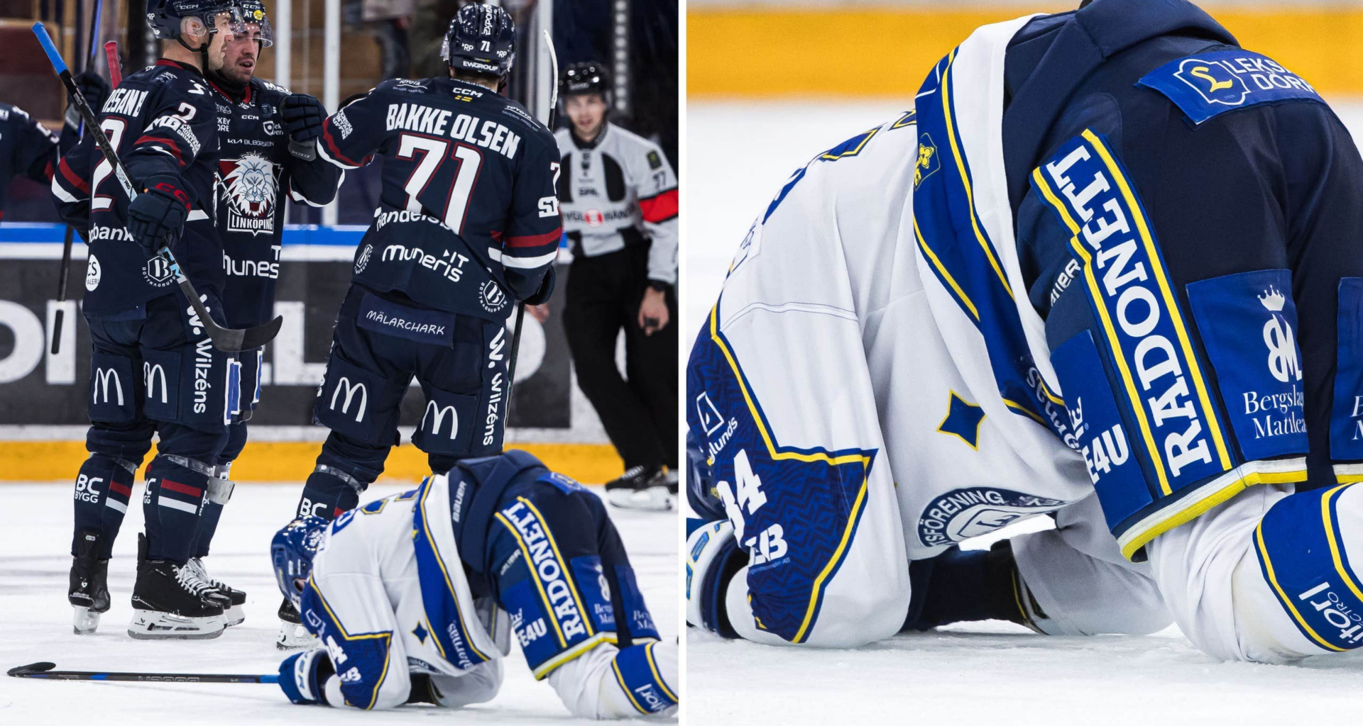 Leksand rasar efter Linköpings 2–0-mål | SHL