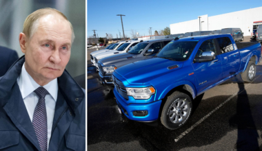 Stulna Dodge Ram-bilar förs till Ryssland