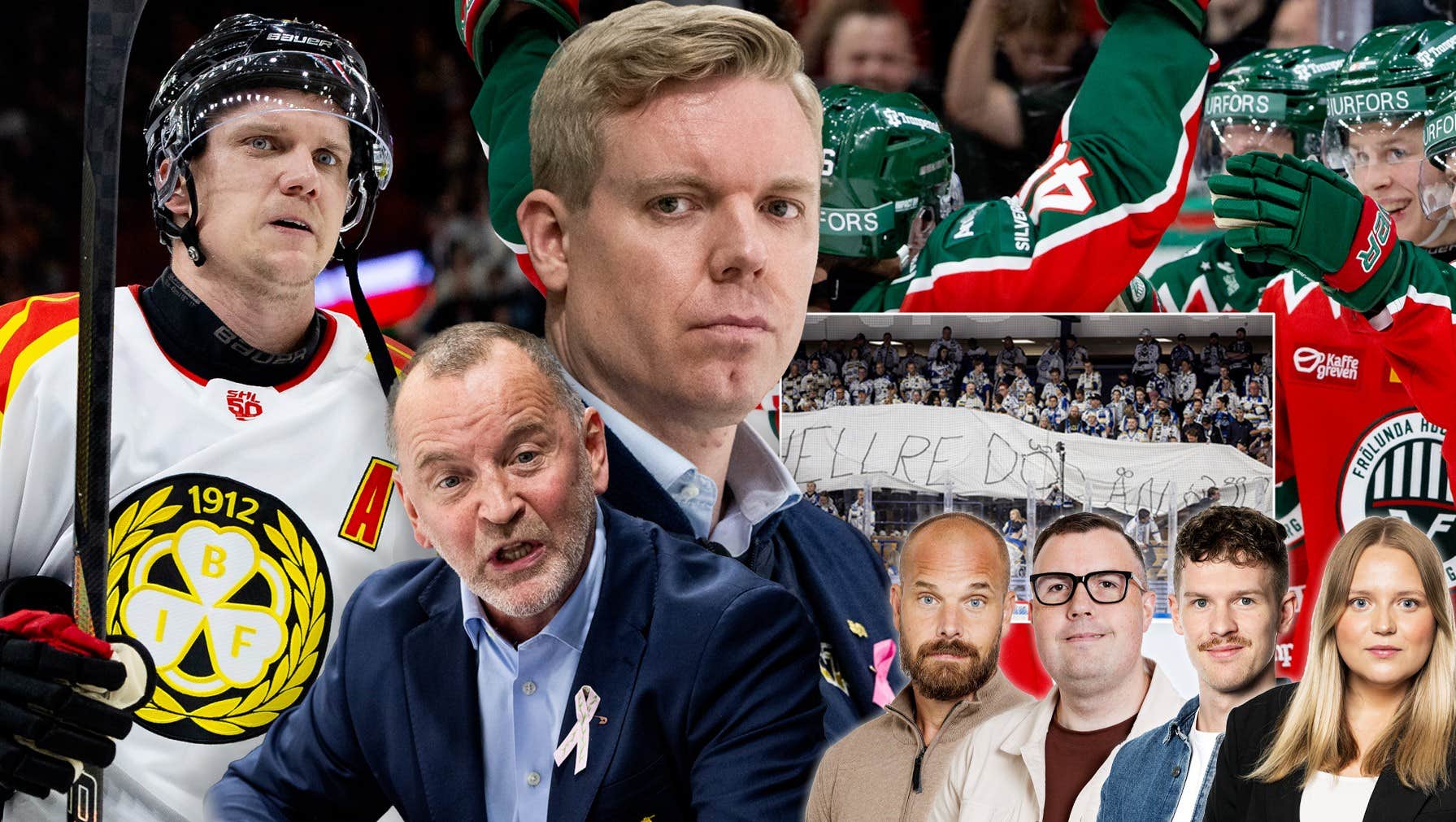 Hockeypanelen om HV71 och Brynäs