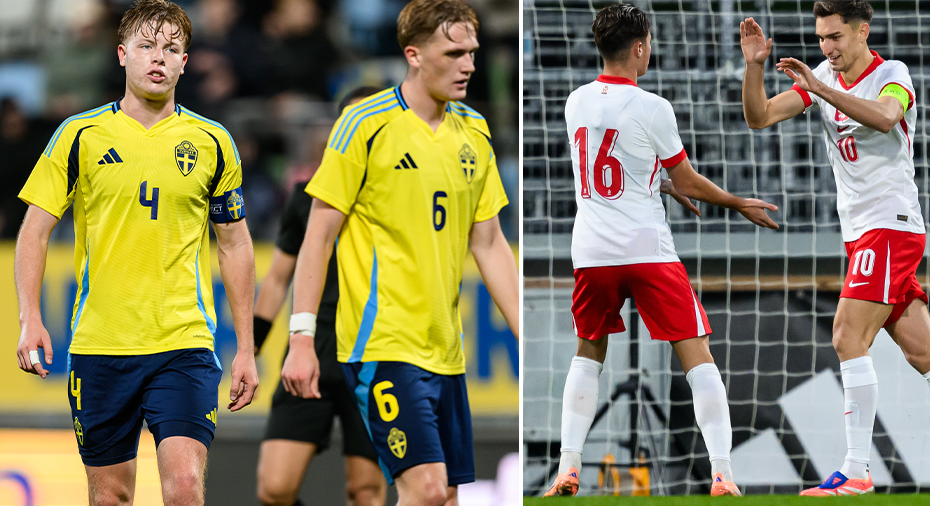 U21-landslaget förnedrat av Polen