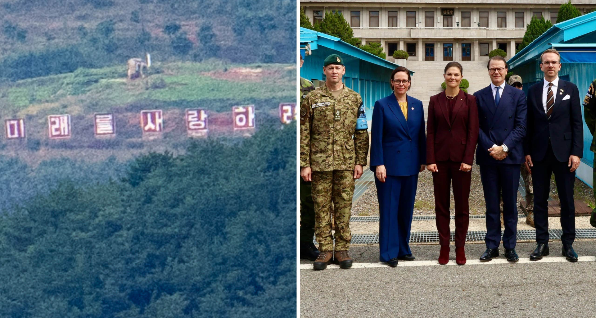 Budskapet från Nordkorea under kronprinsessan Victorias besök