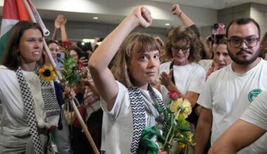Greta Thunberg om fängelset i Israel: ”Sparkades”
