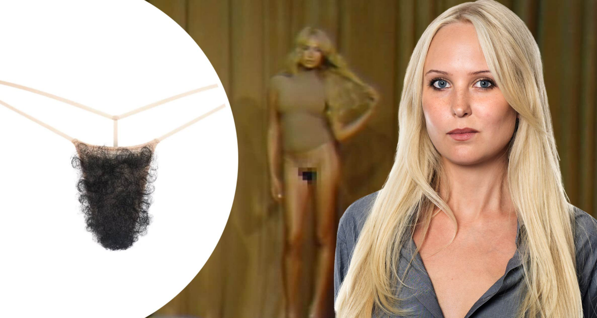 Kim Kardashian släpper trosor med könshår på