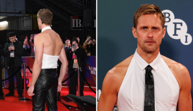 Alexander Skarsgård chockar röda mattan med sin outfit