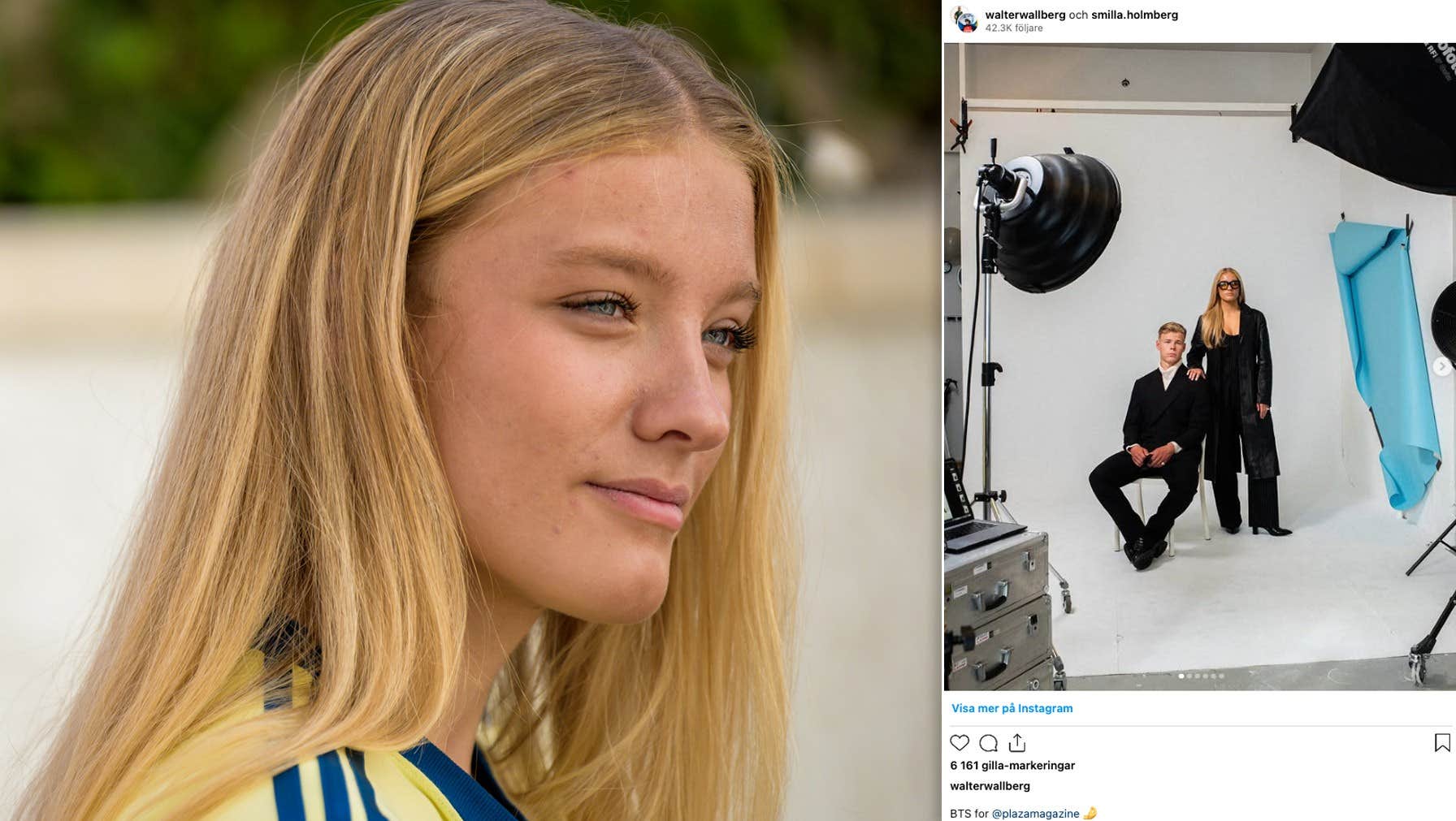 Smilla Holmberg om bilden med Walter Wallberg: ”Lite annorlunda” | Landslaget