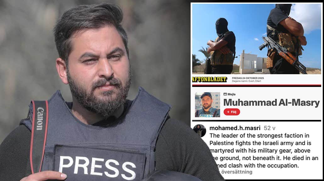 Aftonbladets Gaza-reporter Muhammad Al-Masry hyllar terror