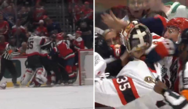 Washington överkört – Linus Ullmark i slagsmål | NHL