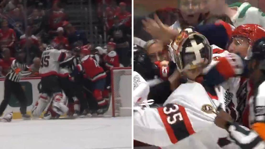 Washington överkört – Linus Ullmark i slagsmål | NHL