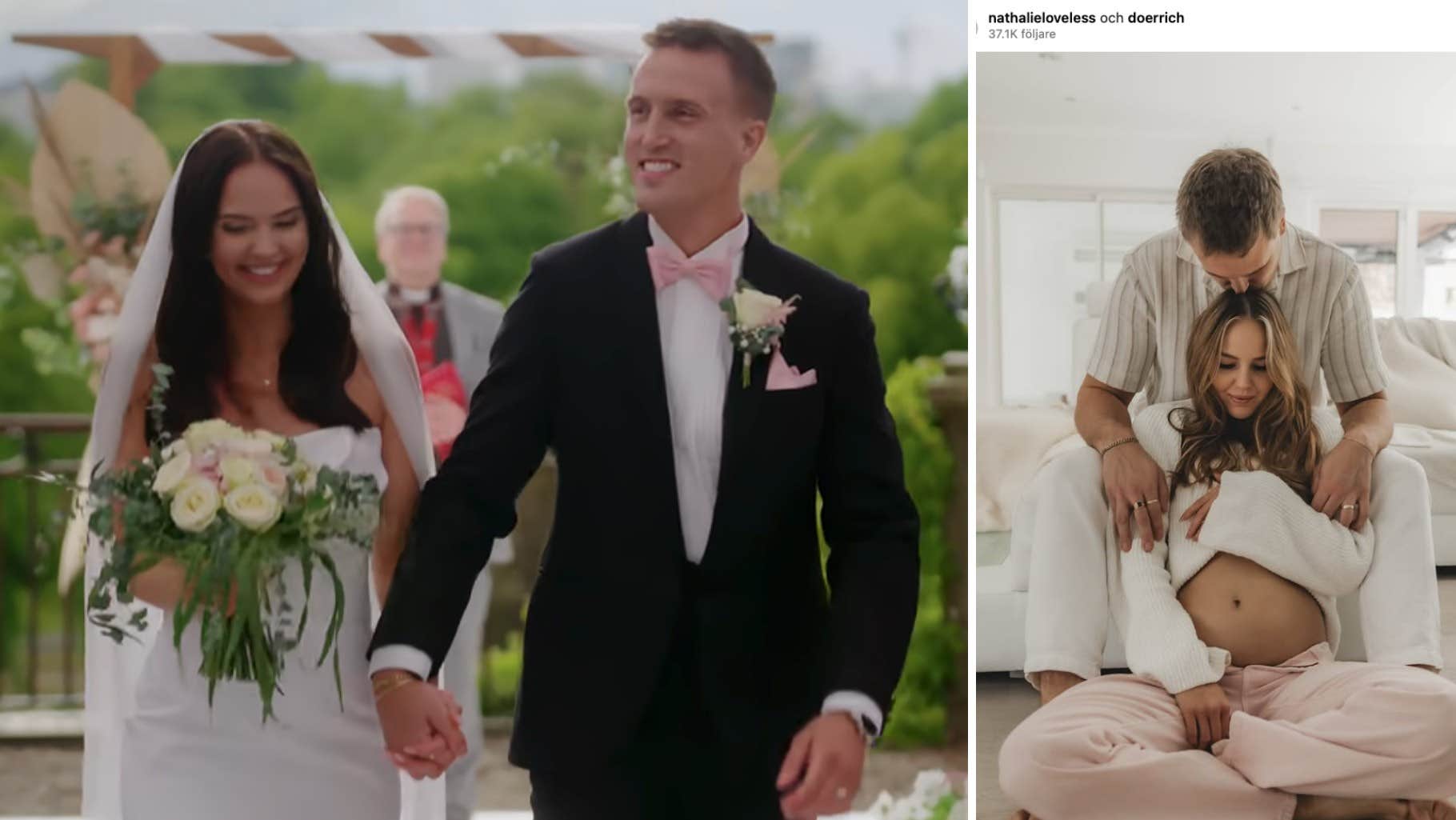 ”Love is blind”-paret väntar första barnet