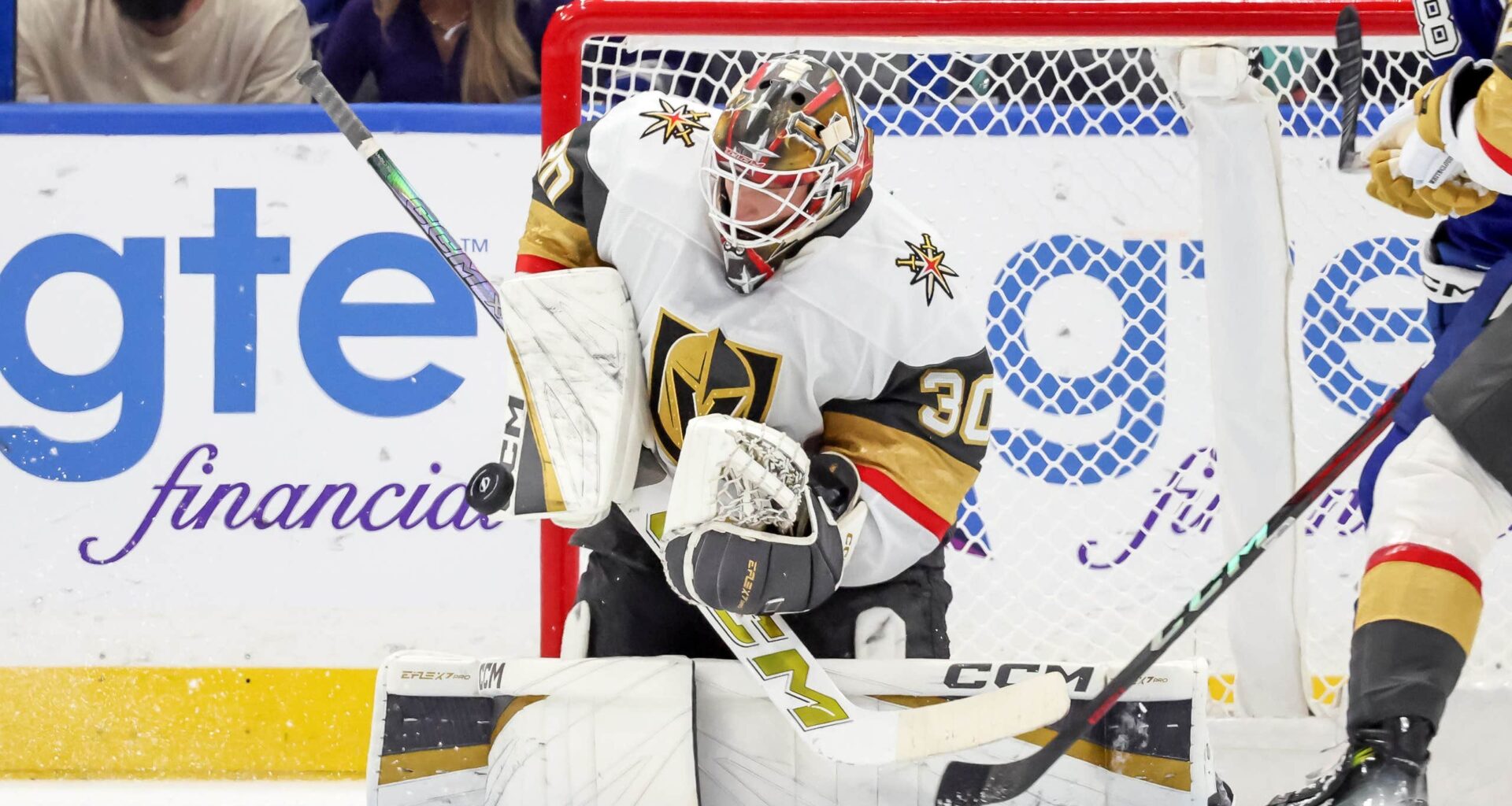 Carl Lindbom hyllas efter NHL-debuten: ”Briljant hela matchen” | NHL