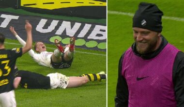 Fotboll: John Guidetti varnad när han värmde upp – AIK tappade segern
